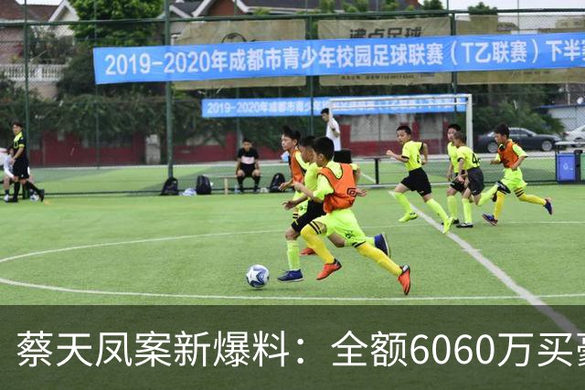蔡天凤案新爆料：全额6060万买豪宅，邝球回扣拿697万，一事可疑